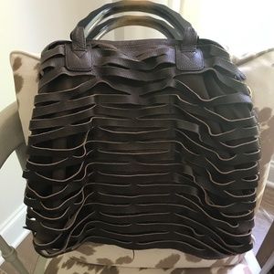 Romygold Biker Slash Leather Tote